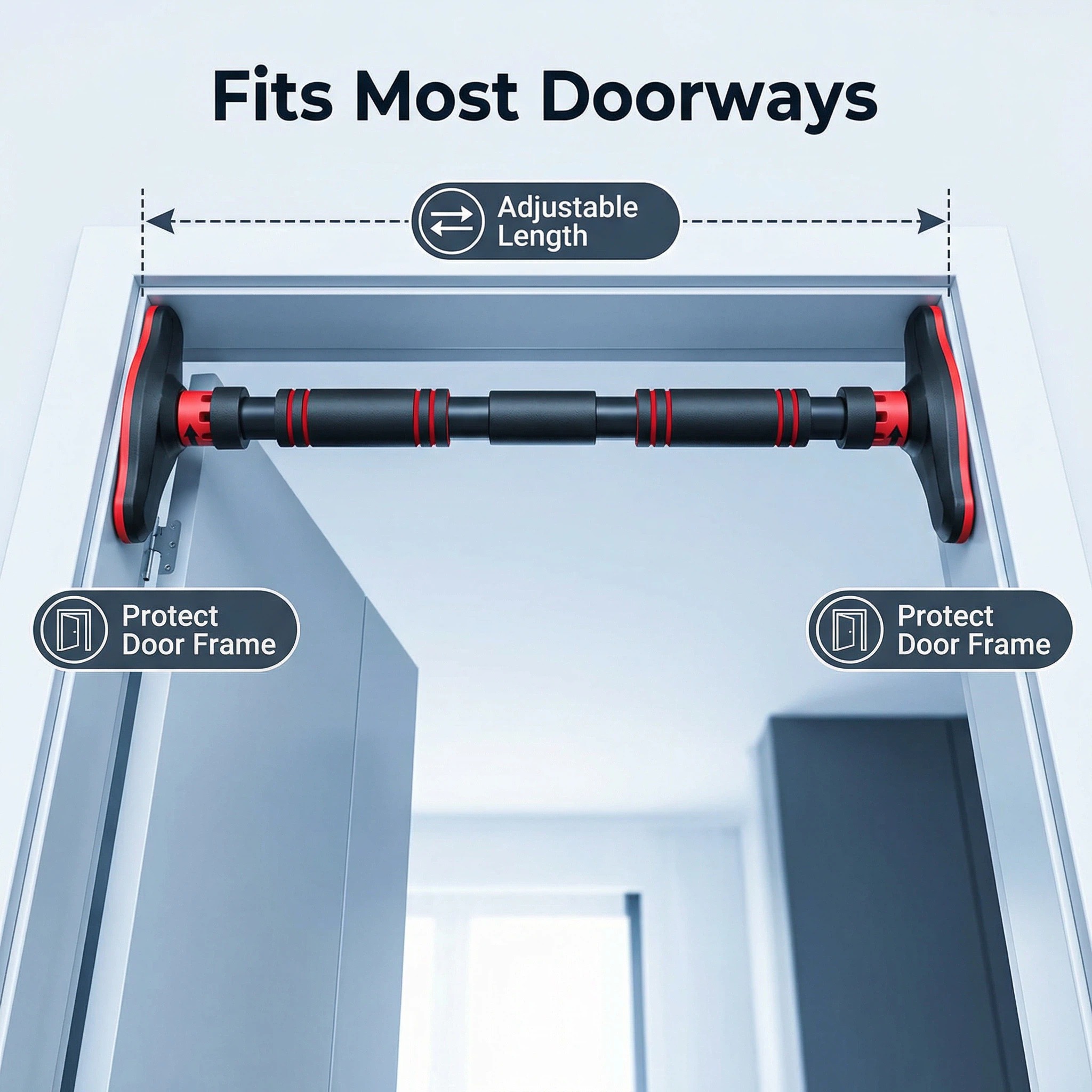 Pull up bar Multifungsi untuk  - Door Pull Up Bar No Screw ulasan dan harga