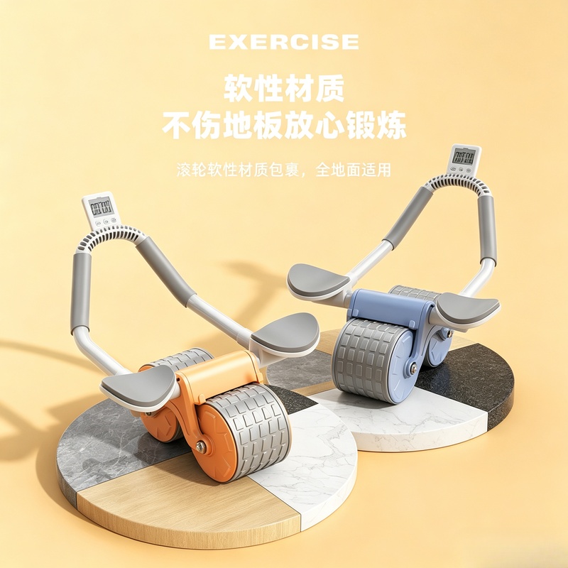 Roller Latihan Perut Roda Gand - Ab Roller Wheel With Elbow Support ulasan dan harga