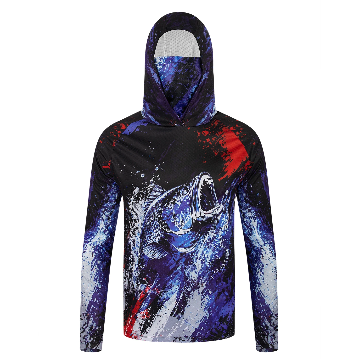 Hoodie Pancing Pria UPF50+ den - Hiking ulasan dan harga