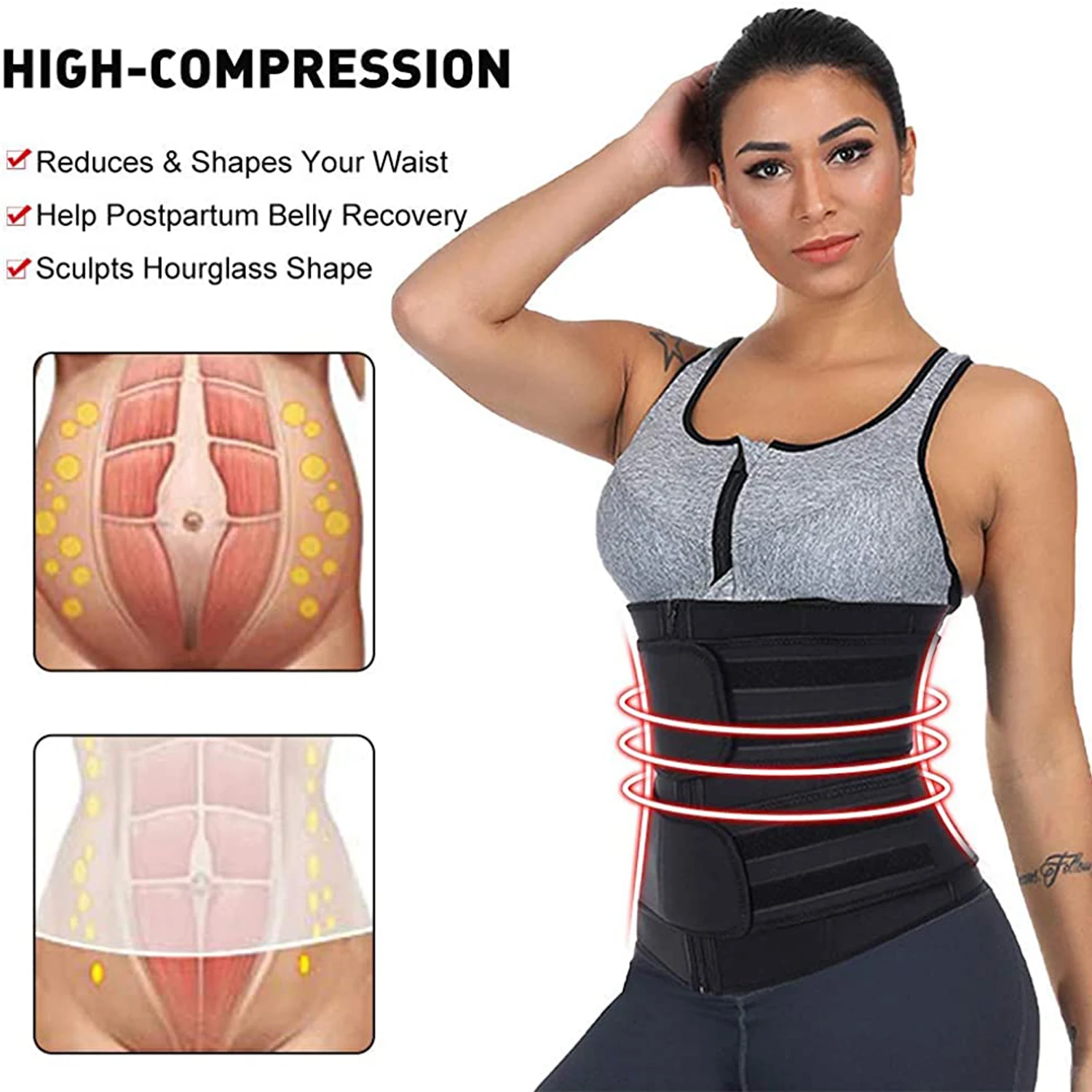 Neopren sabuk peramping latiha - Sweat Waist Trainer Belt Neoprene ulasan dan harga