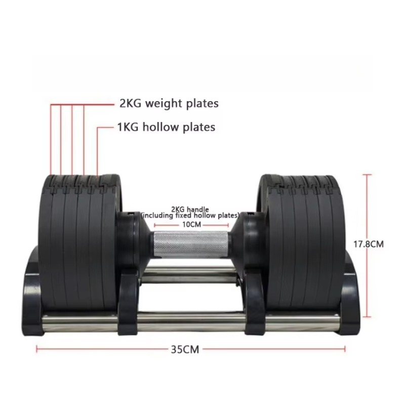 Peralatan Fitness Gym 20kg 24k - Adjustable Dumbbell Pair 40Kg ulasan dan harga